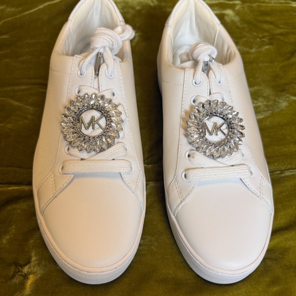 Michael Kors White Embellished Sneaker - Picture 3 of 5